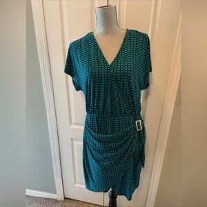Michael kors ladies tile blue dress size large